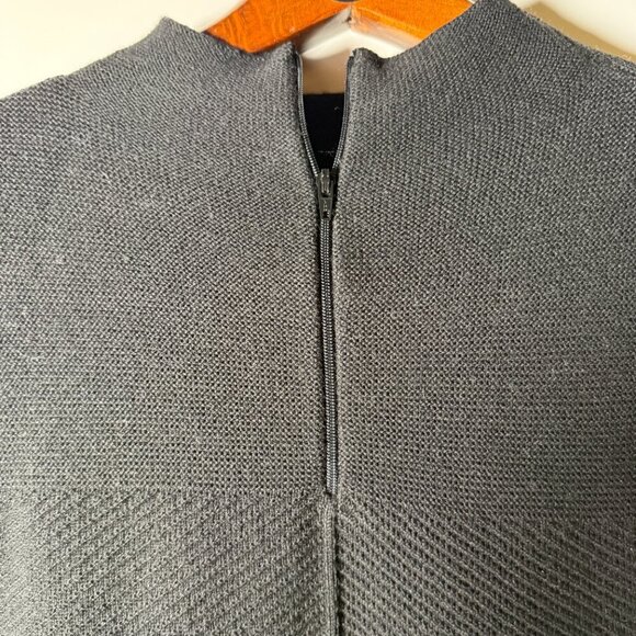 Leo & Ugo Black Quarter Zip Wool Blend 3/48 - Picture 7 of 8